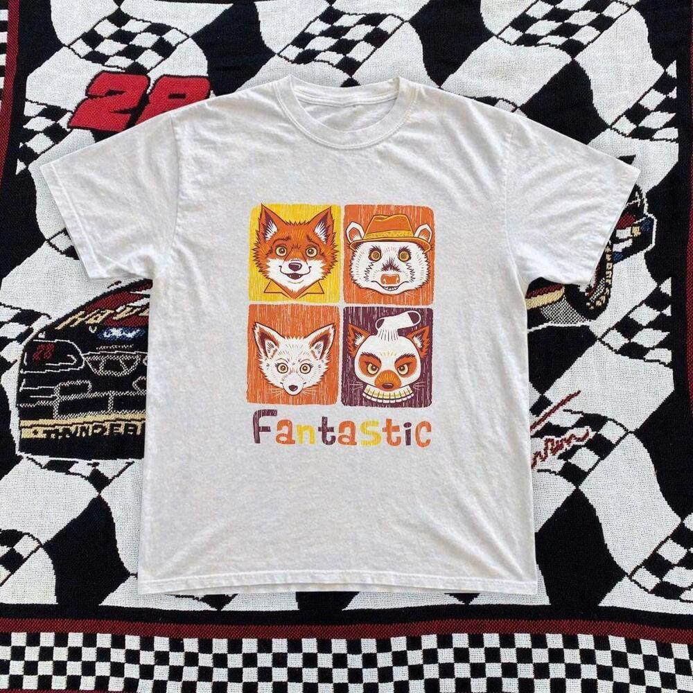 White Fantastic Mr Fox Graphic Tee